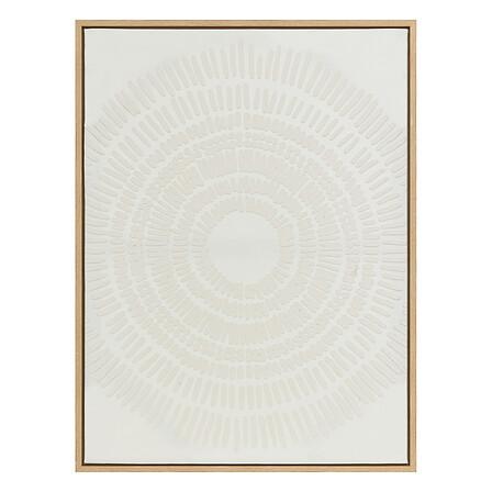 Tablou cu ramă Kaya cca. 60x80 cm - alb/crem, Basics, plastic (60/3,8/80cm)