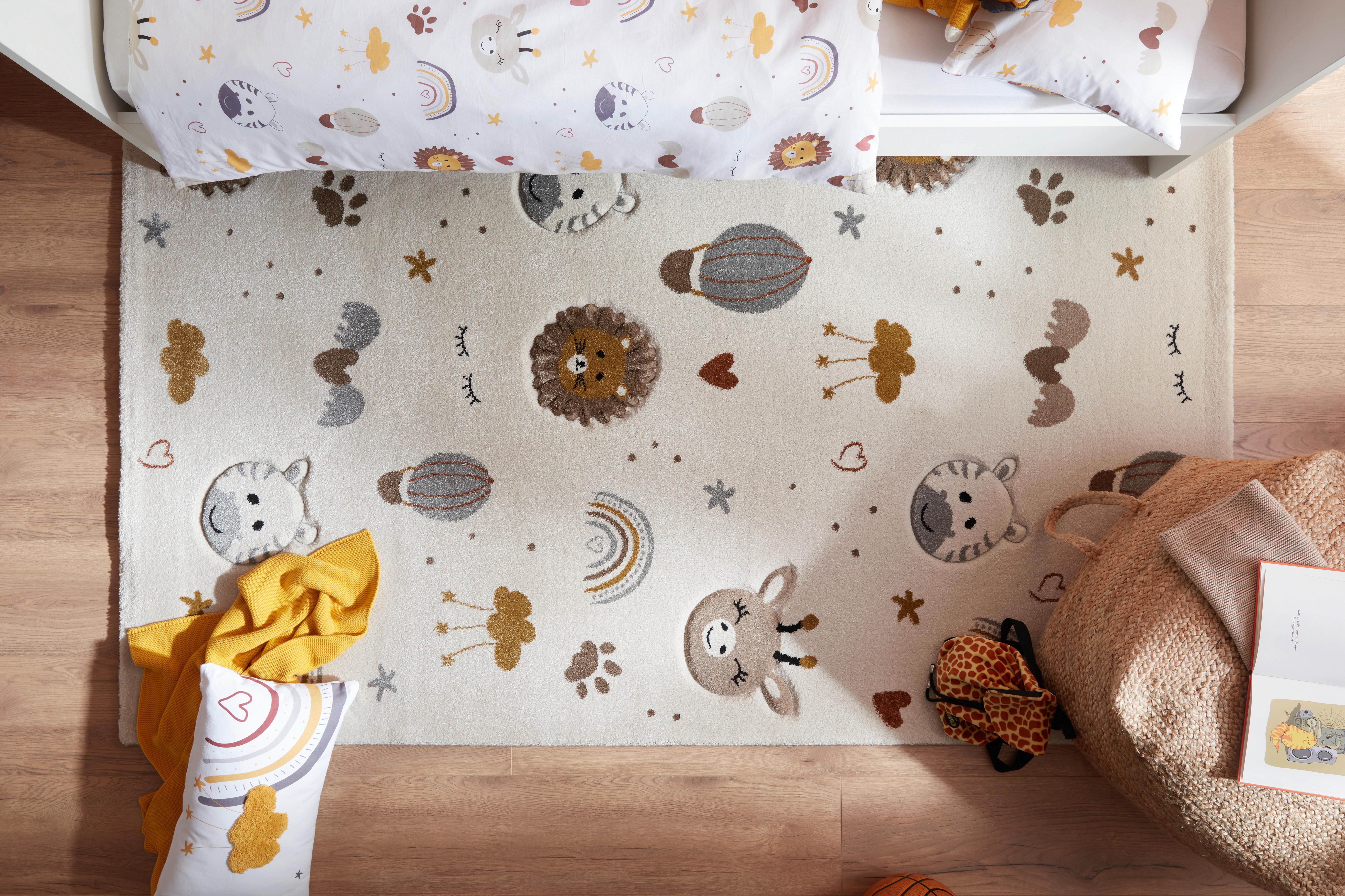 BARNMATTA SUNNY 1 - beige/brun, Basics, textil (120/170cm) - Mömax