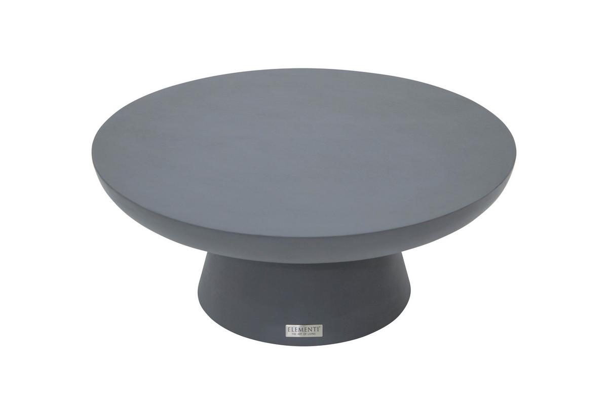 Loungetisch Kylix Schwarz - Schwarz, KONVENTIONELL, Stein (66/35cm) - Gardenson