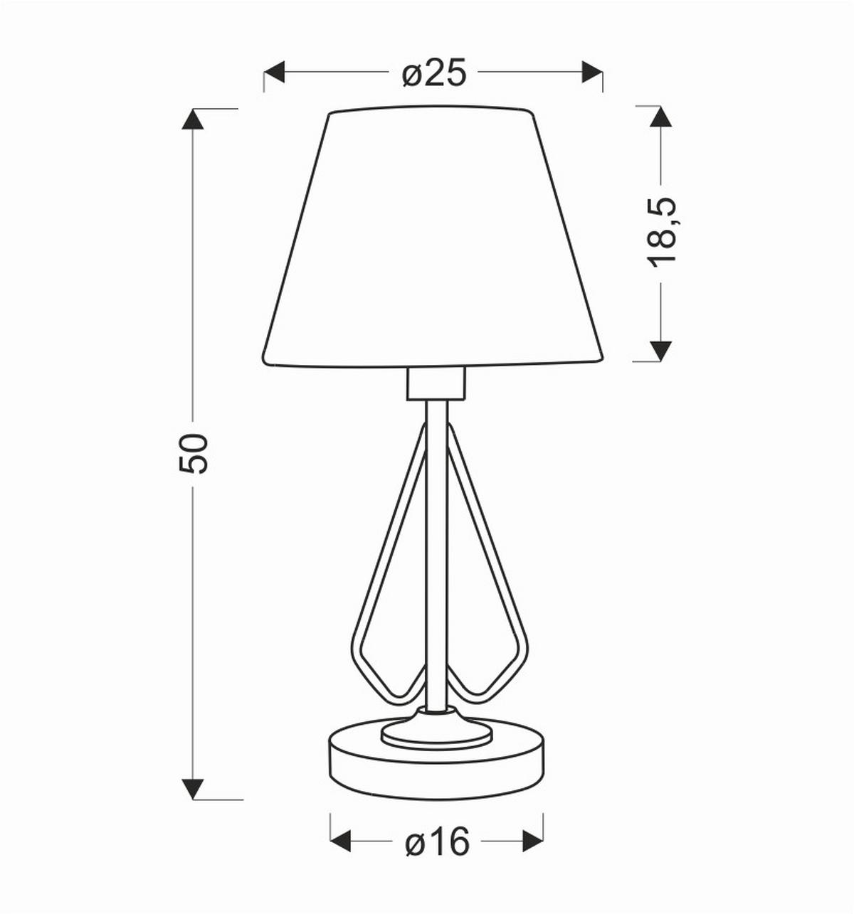 Stolna Svjetiljka Morley - bijela/crna, Basics, metal/plastika (16/25/26cm)