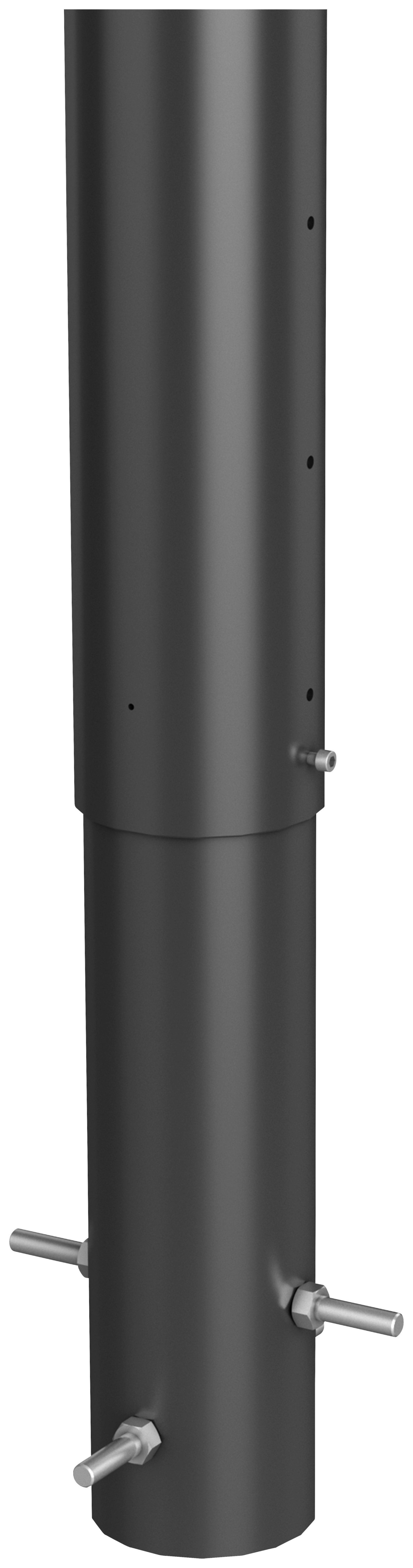 SŁUPEK OSŁONY TARASOWEJ B240120 - ciemnoszary, Basics, metal (40/95-120/40cm) - Mömax