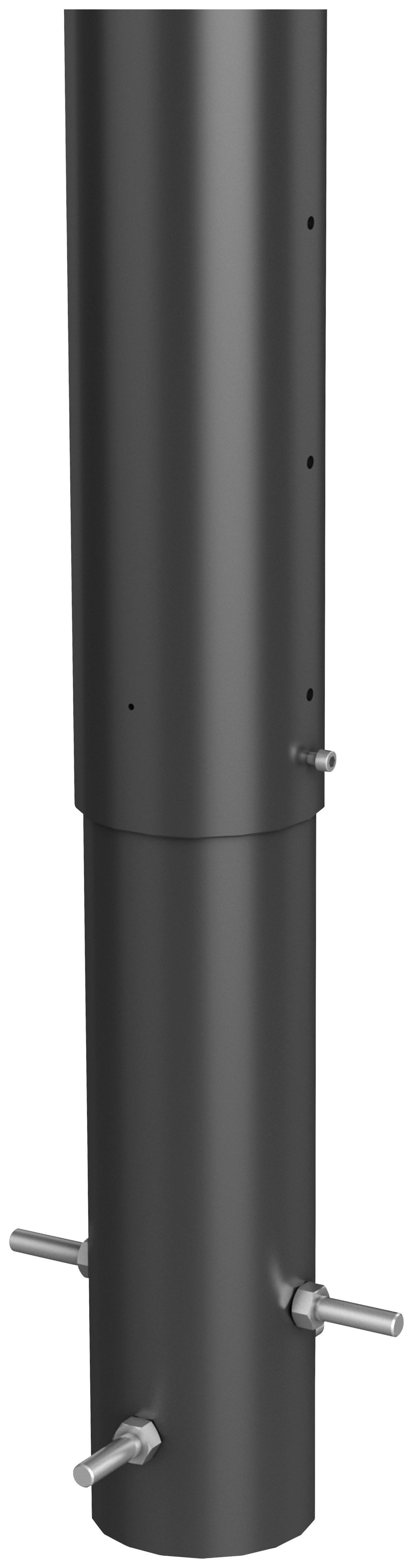 SŁUPEK OSŁONY TARASOWEJ B240120 - ciemnoszary, Basics, metal (40/95-120/40cm) - Mömax