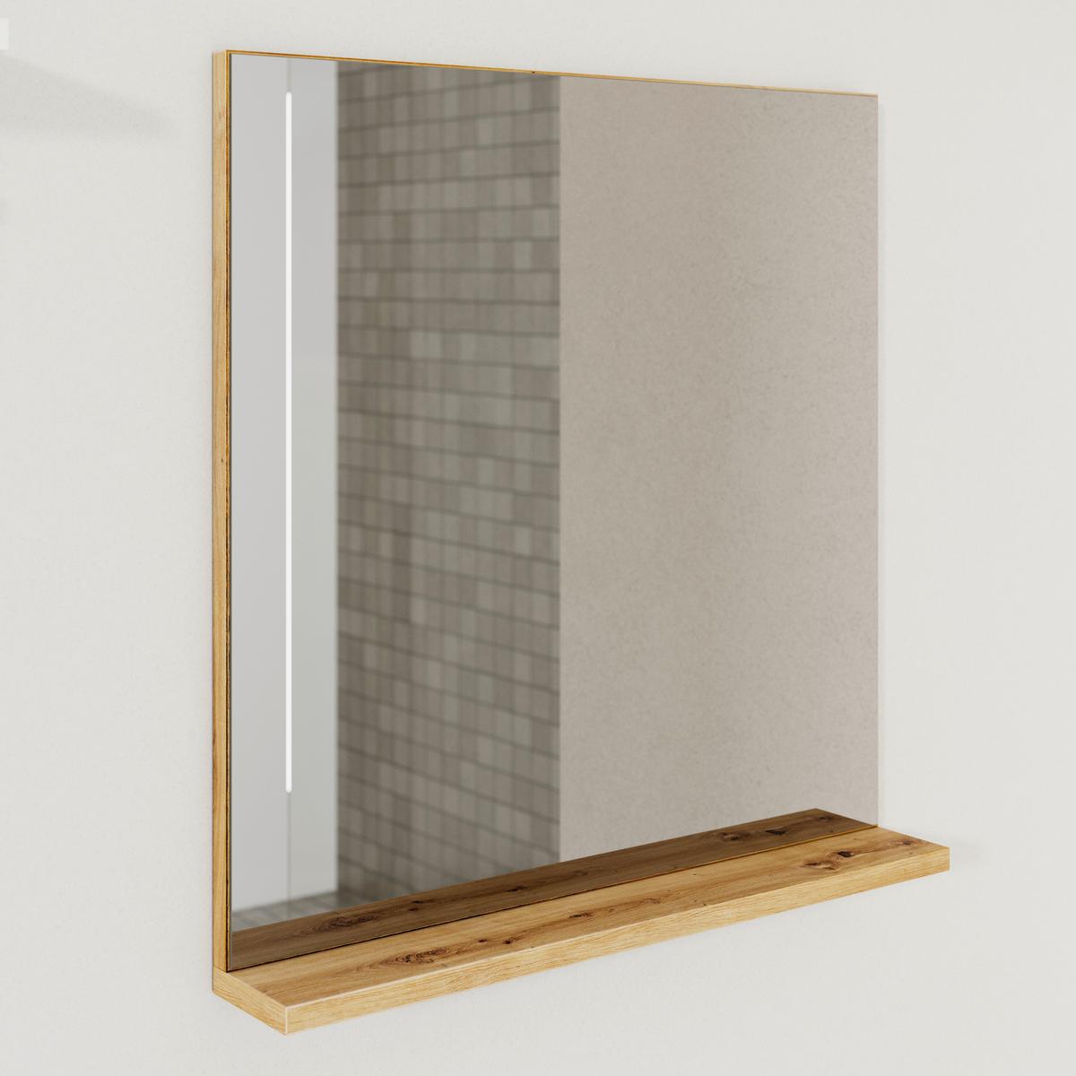Badezimmer Wick 5 Tlg. Naturfarben/Weiß - Alufarben/Naturfarben, MODERN, Glas/Keramik - Bessagi Home