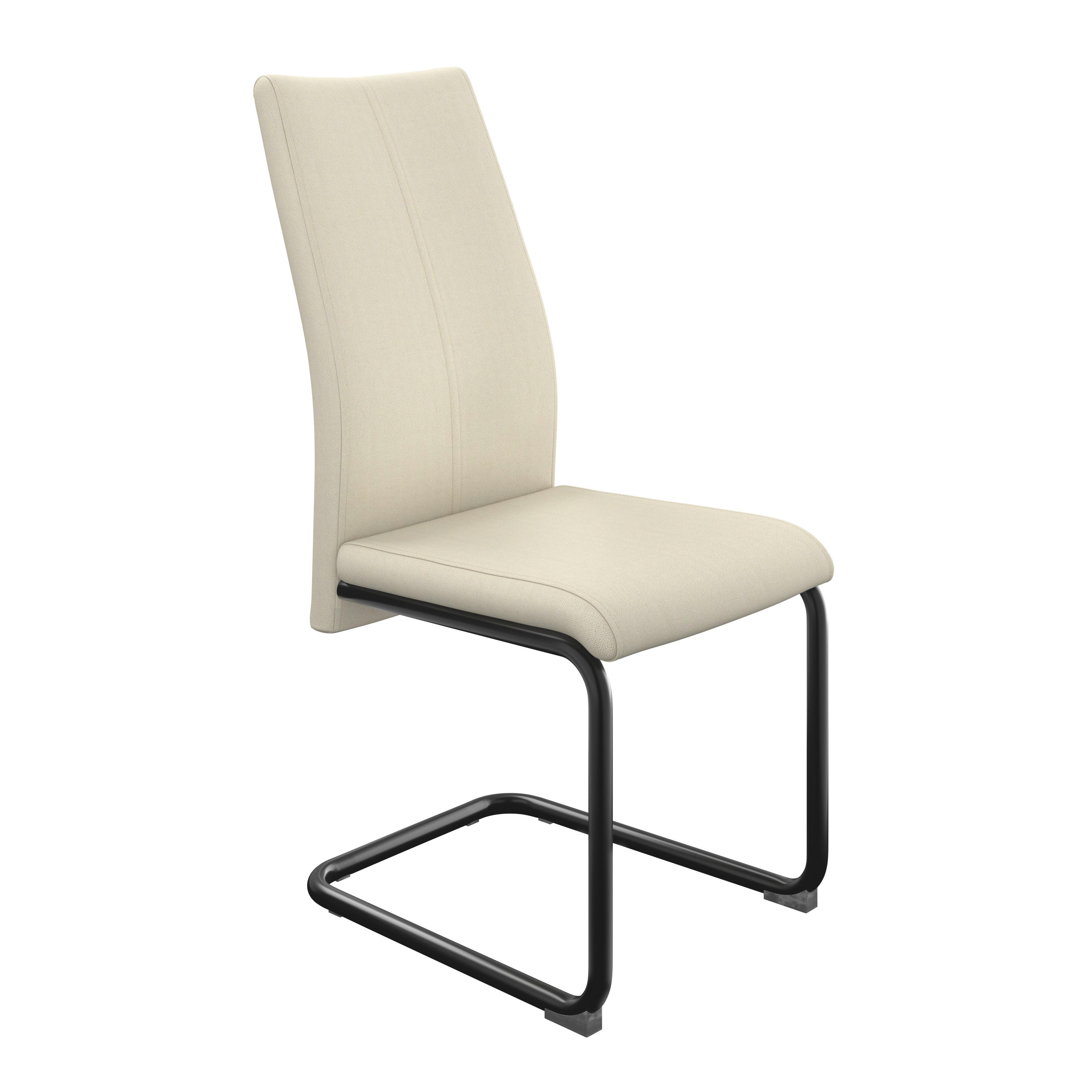 Nihajni Stol Anne - črna/krem barve, Konvencionalno, kovina/tekstil (44/96/57cm) - Mömax