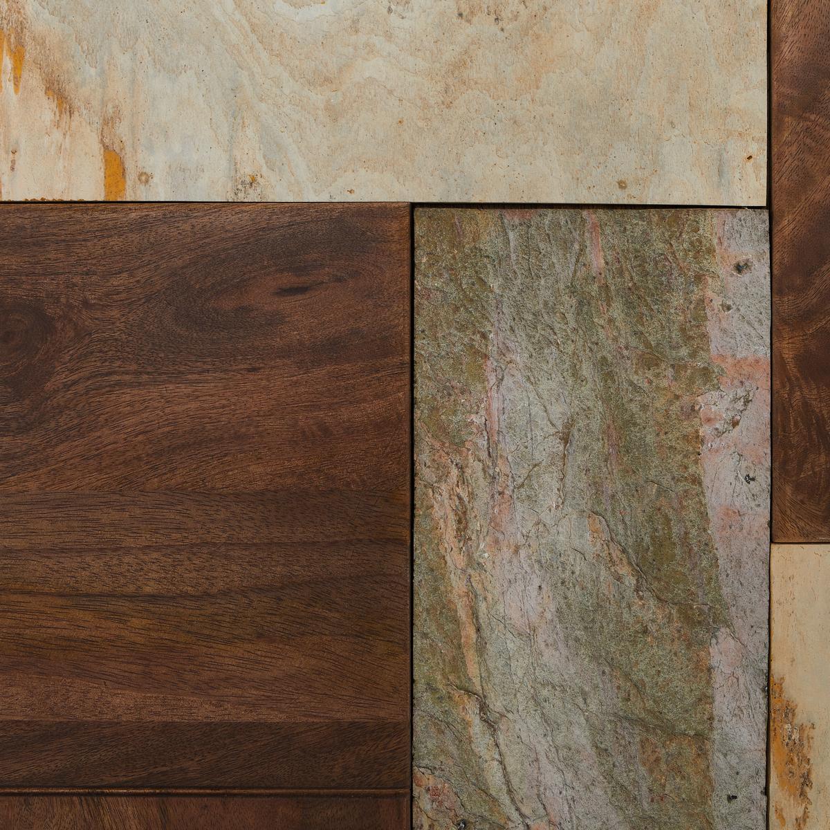 KOMODA SZEROKA SIDEBOARD - beżowy/zielony, Design, drewno (170/80/40cm) - Livetastic