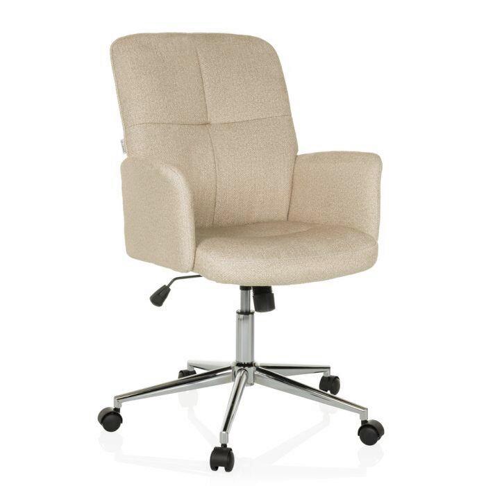 Pisarniški Stol Solao 400, Bež - srebrne barve/bež, Moderno, kovina/umetna masa (63/98 - 108/67cm) - MID.YOU