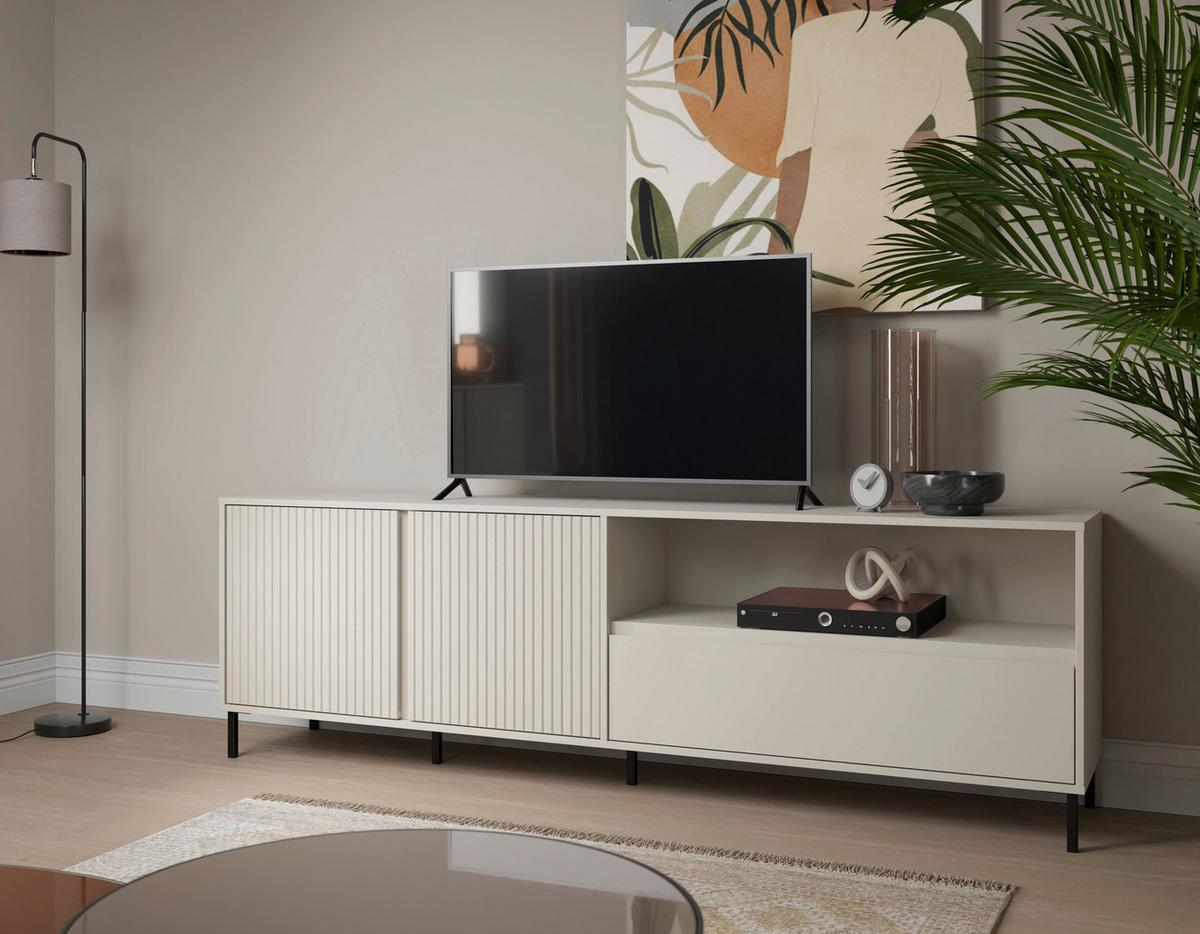 Tv-element Avenale, Kašmir - kašmir/črna, Trend, kovina/leseni material (207,8/65,4/40cm)