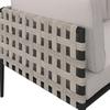 LOUNGEGRUPP ENJA - ljusgrå/grå, Modern, metall/textil (104/60/70cm) - Bessagi Garden