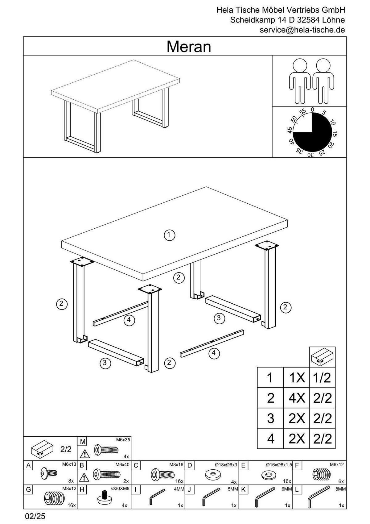 ESSTISCH MERAN T - Kaschmir/Schwarz, MODERN, Holzwerkstoff/Metall (180/76/90cm) - MID.YOU
