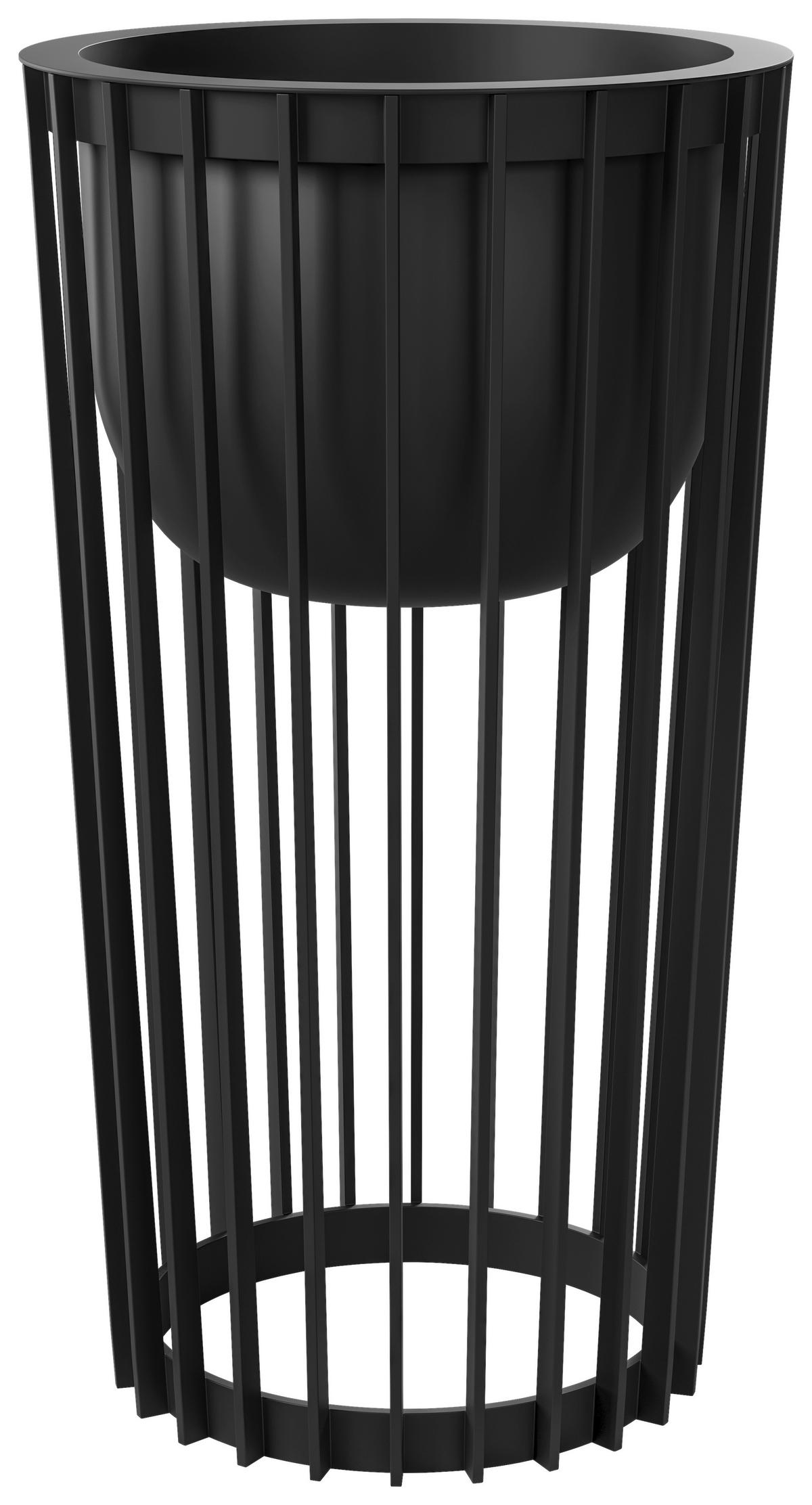 Übertopf Multivario Schwarz - Schwarz, MODERN, Kunststoff (29,5cm)