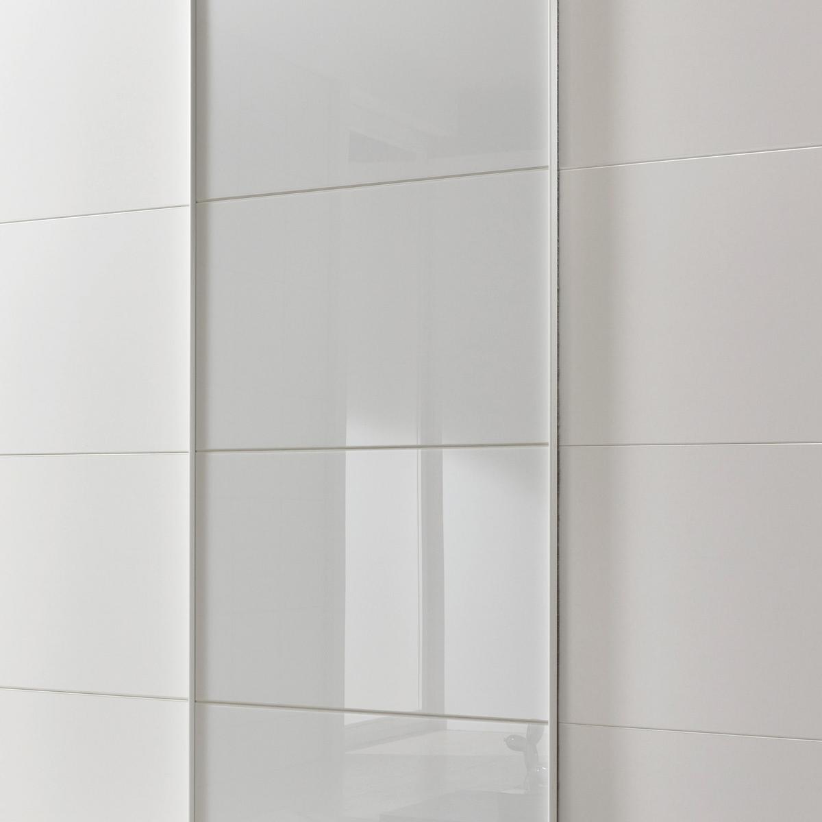 DULAP USI CULISANTE ERNESTO - alb/alb lucios intens, Basics, material pe bază de lemn (270/210/65cm) - Modern Living