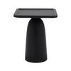 SIDOBORD NOIR -TREND- - svart, Modern, trä (38/45/38cm) - Premium Living