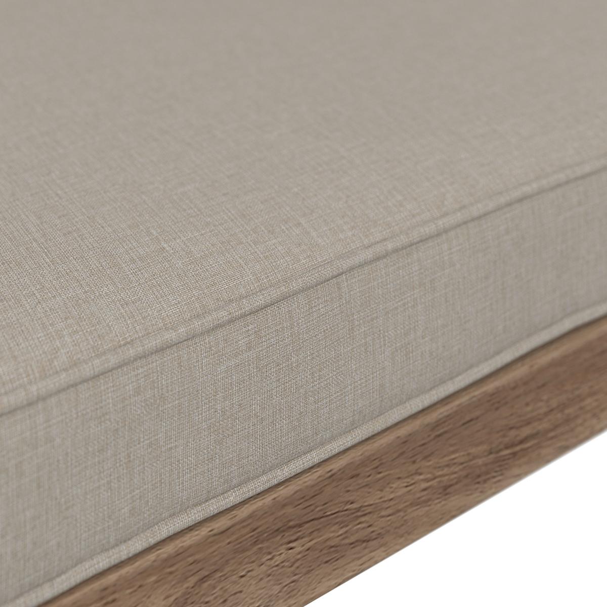 Lounge Garnitura Lina, Krem - krem barve/barve akacije, Moderno, tekstil/les (250/70/80cm) - Bessagi Garden
