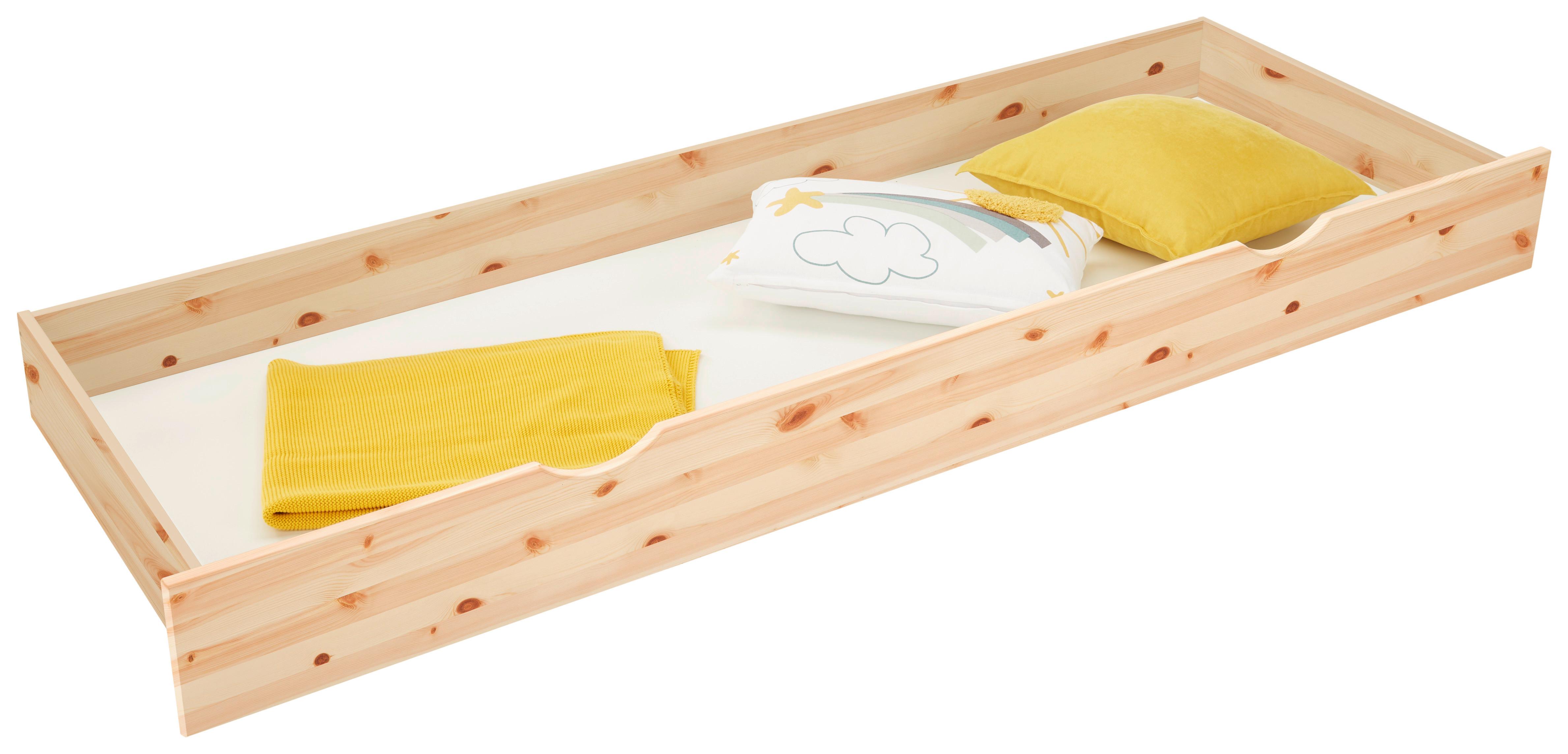 Bettschubkasten Denis Naturfarben - Naturfarben, Modern, Holz (200/19/67cm) - Zandiara
