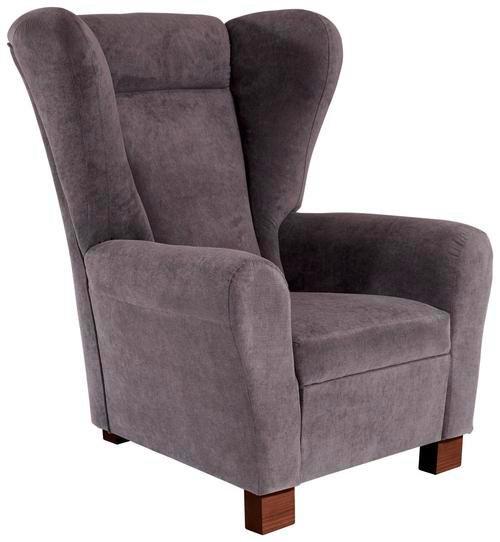 Fotelja Chandler - smeđa/antracit, Design, tekstil/drvo (95/109/97cm) - Mömax