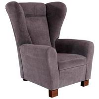 Fotelja Chandler - smeđa/antracit, Design, tekstil/drvo (95/109/97cm) - Mömax