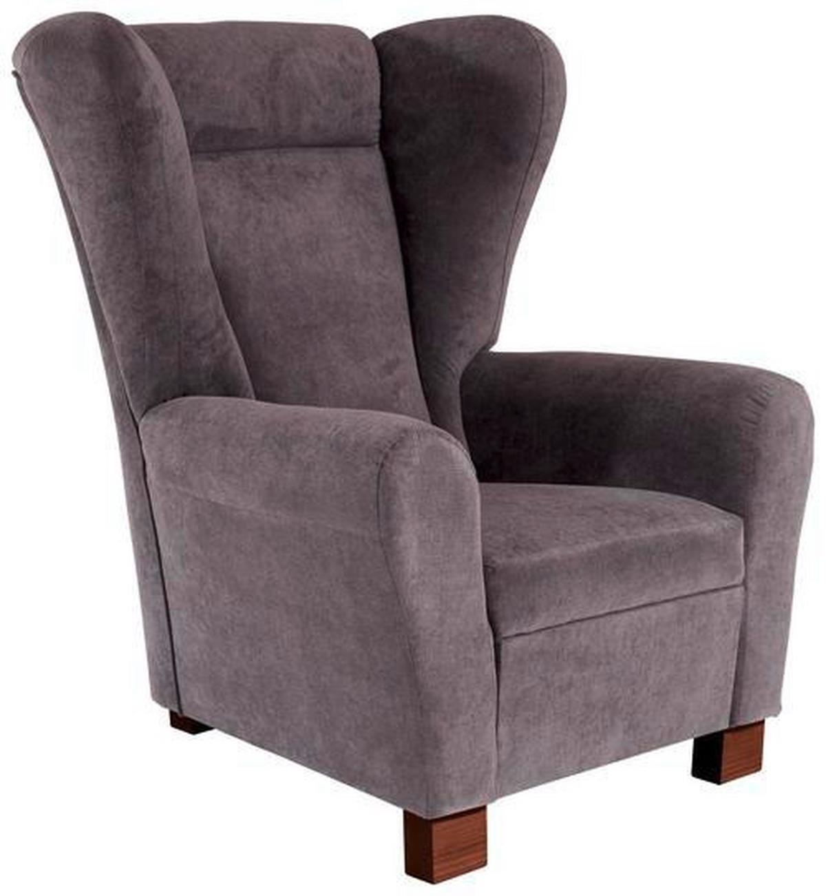 Fotelja Chandler - smeđa/antracit, Design, tekstil/drvo (95/109/97cm) - Mömax