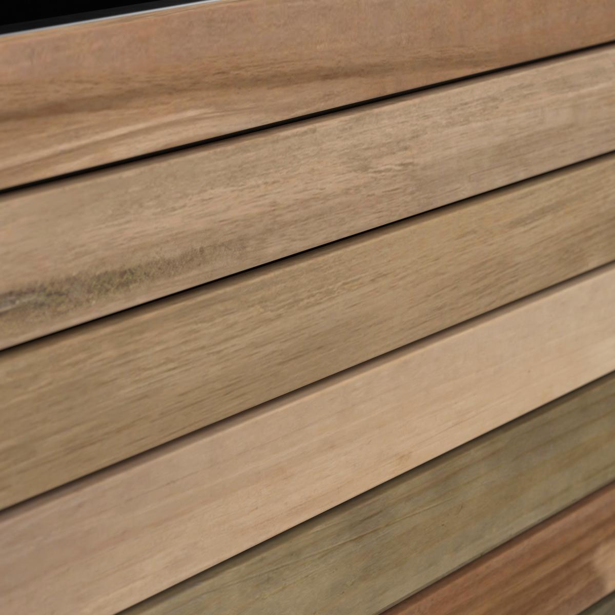 Hochbeet Christo 2 Schwarz/Akazienfarben - Schwarz/Akaziefarben, Natur, Holz/Kunststoff (69/34,5/26cm) - Mömax