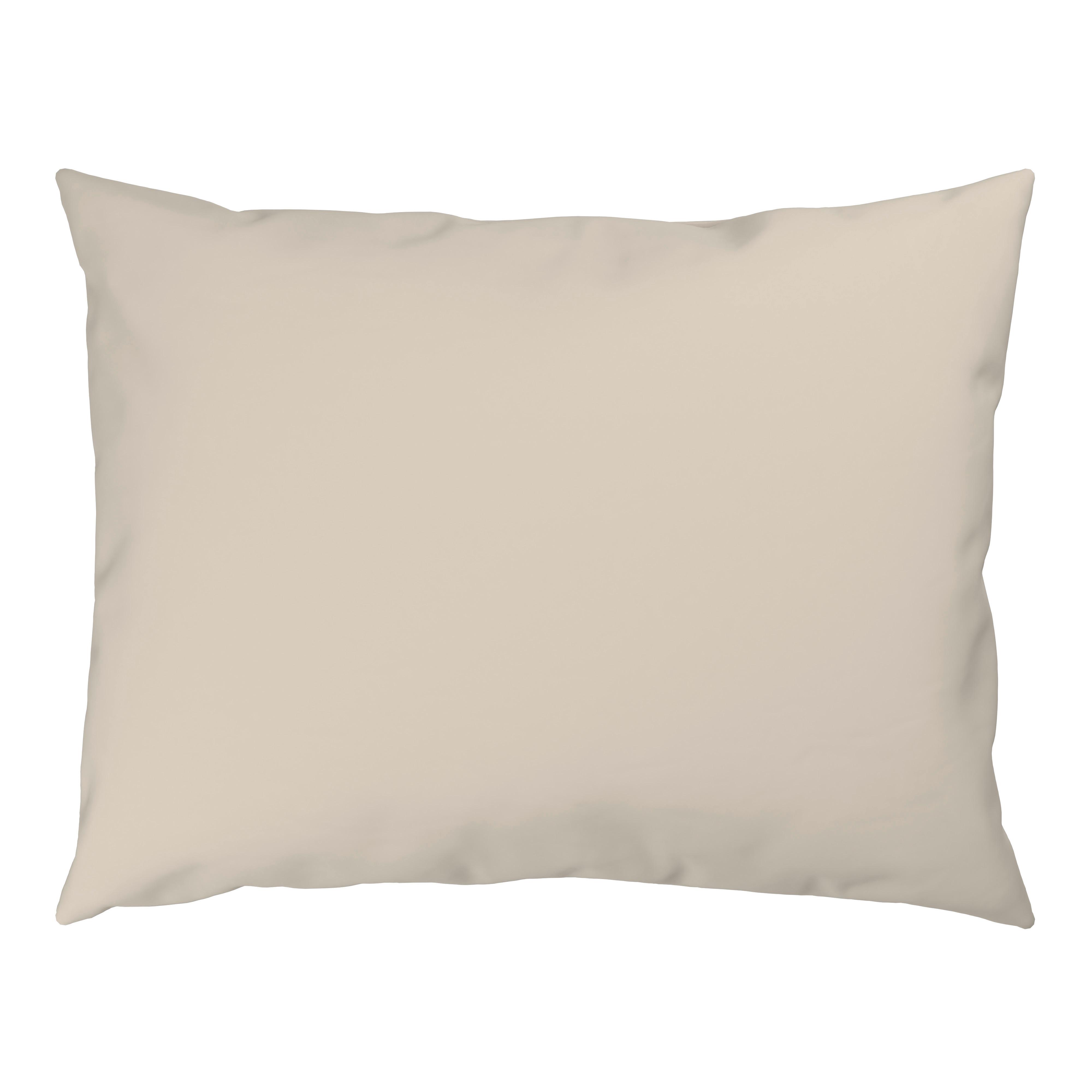 Kopfpolsterbezug Julie Beigebraun ca. 70x90cm - Beigebraun, Textil (70/90cm) - Mömax