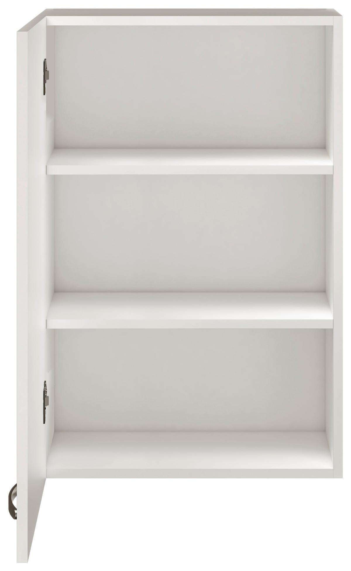 Kuhinjska Zgornja Omarica Alba, Bela, Š. 60 Cm - barve nerjavečega jekla/bela, Moderno, kovina/leseni material (60/89/32cm) - FlexWell