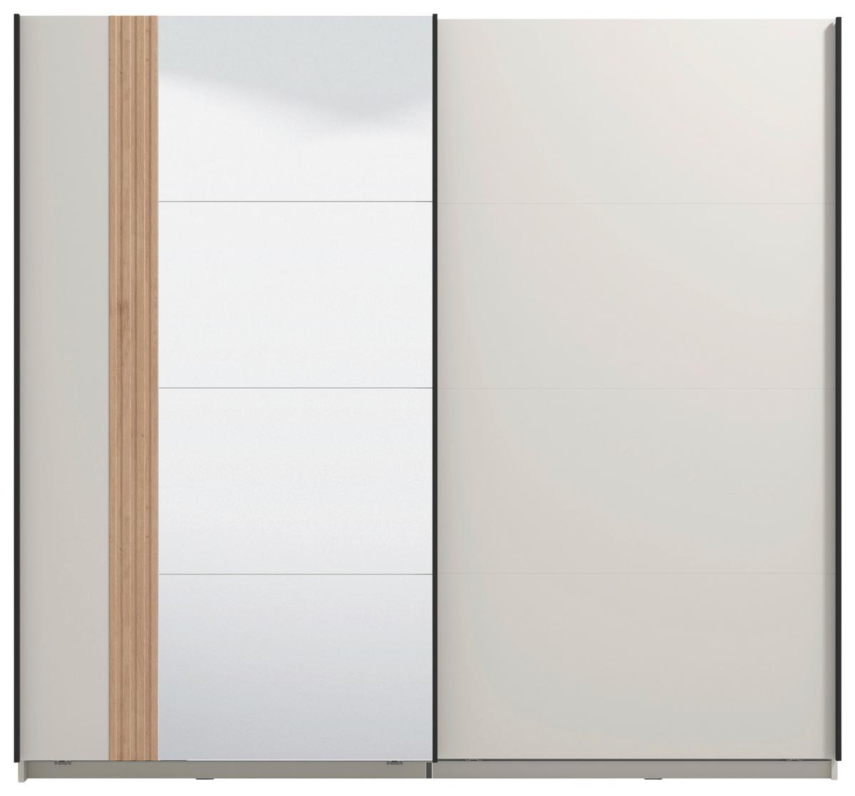 Tolóajtós Szekrény Belfort - kasmírszínű, Modern, faalapú anyag (220/205/61cm)