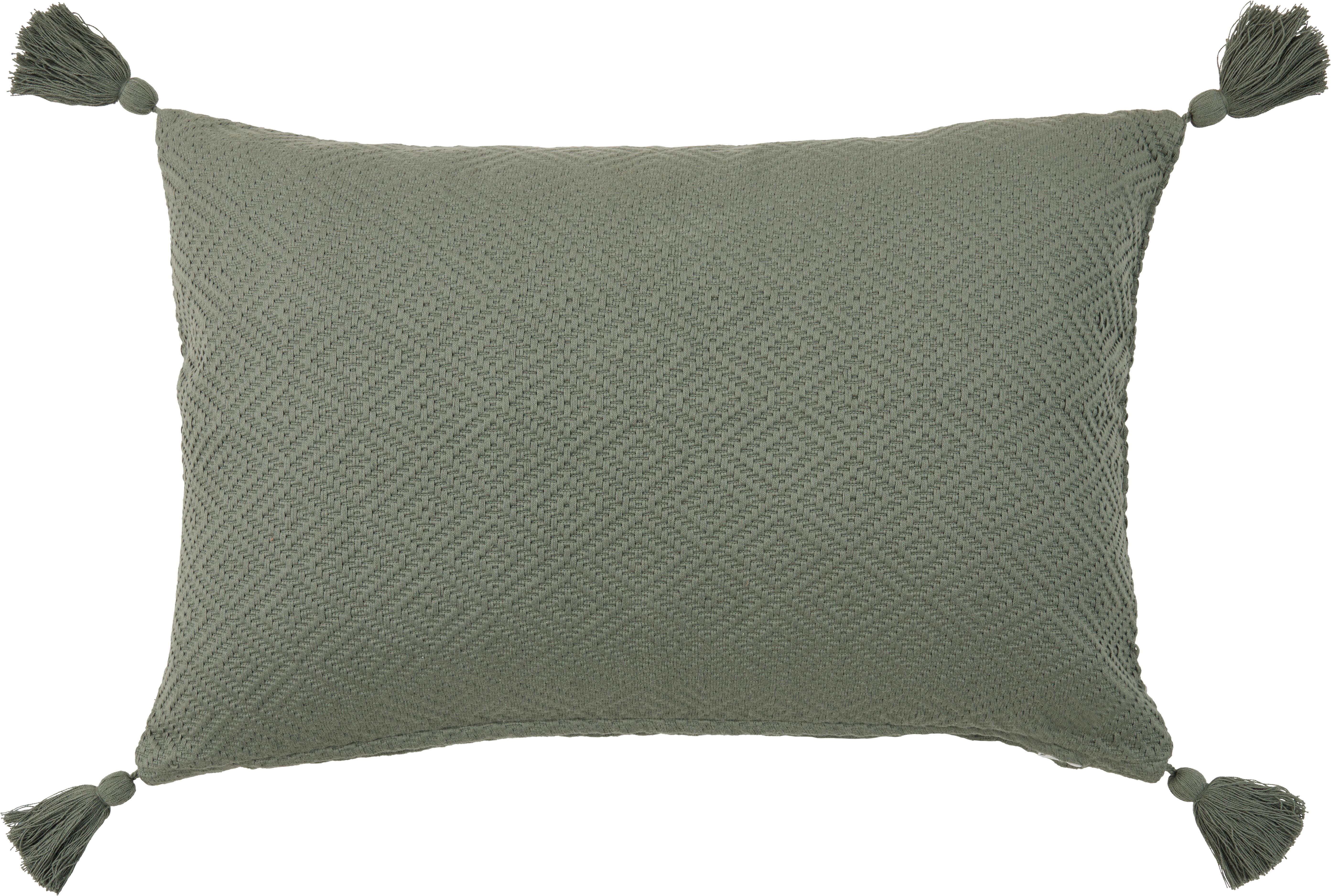 Zierkissen Frieda in Jade ca. 40x60cm - Jadegrün, MODERN, Textil (40/60cm) - Modern Living