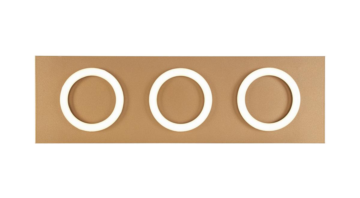 Plafonieră cu LED Emilore - cappuccino/negru, Modern, plastic/metal (60/18/5,1cm) - Mömax