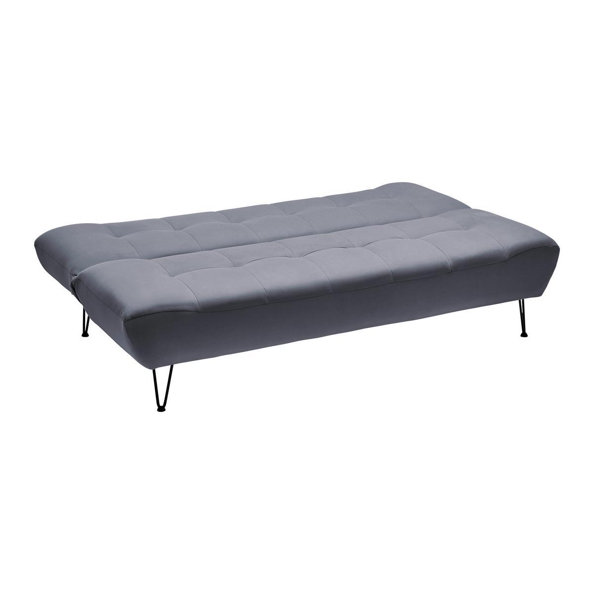 Zofa S Posteljno Funkcijo Geli, Temno Siva - temno siva/črna, Moderno, kovina/tekstil (192/88/97cm) - Bessagi Home