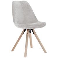 Scaun LILLY 2 - bej/culoare natur, Modern, lemn/textil (49/85/57cm) - Mömax