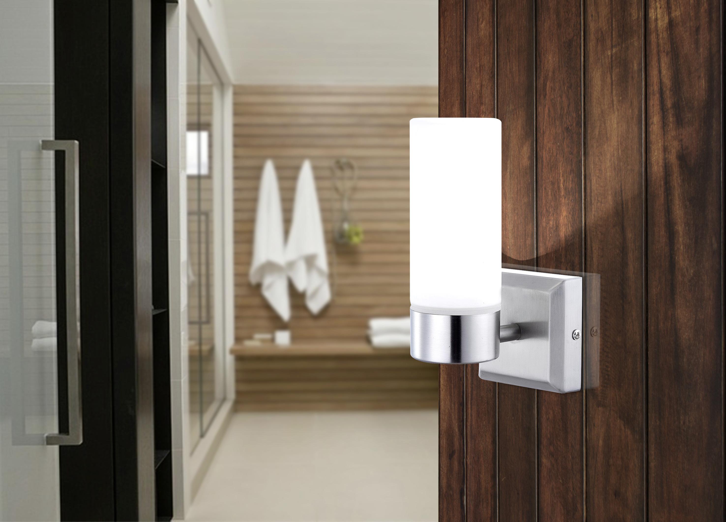 Wandleuchte Space max. 40 Watt - Opal, Basics, Glas/Metall (8/11/18,5cm) - Globo