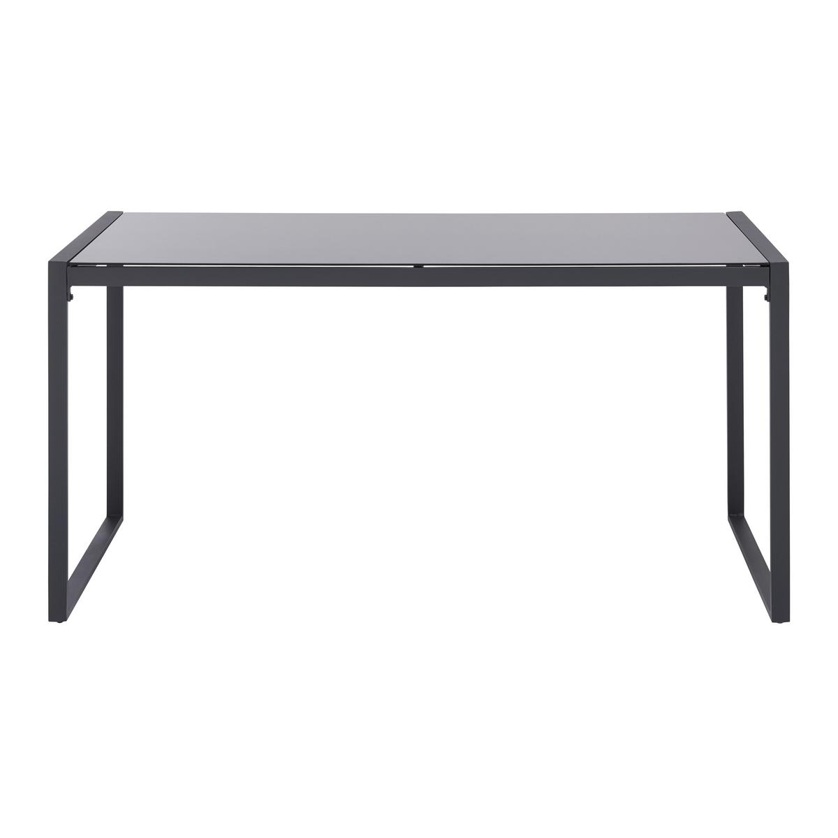 Kerti Garnitúra Louisiana - fekete/antracit, Modern, Üveg/textil (179/66/69cm) - Mömax