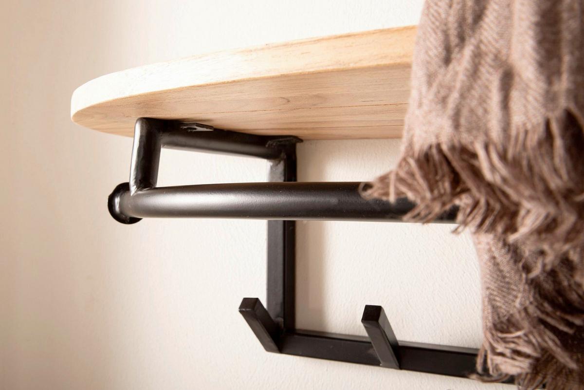 Garderobe Wl7.405 - Akaziefarben, Design, Holz (100/30/20cm) - Livetastic