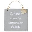 Dekoschild Nicole Verschiedene Sprüche - Grau, Stein (1,5/19,5/20cm)