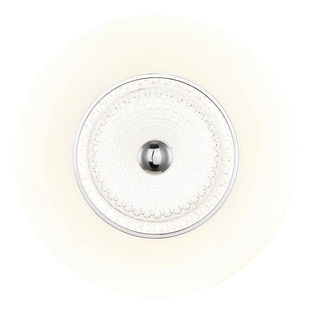 LED Mennyezeti Lámpa 48071-24 Graham - krómszínű/opál, Design, műanyag/fém (48,5/11cm) - Globo