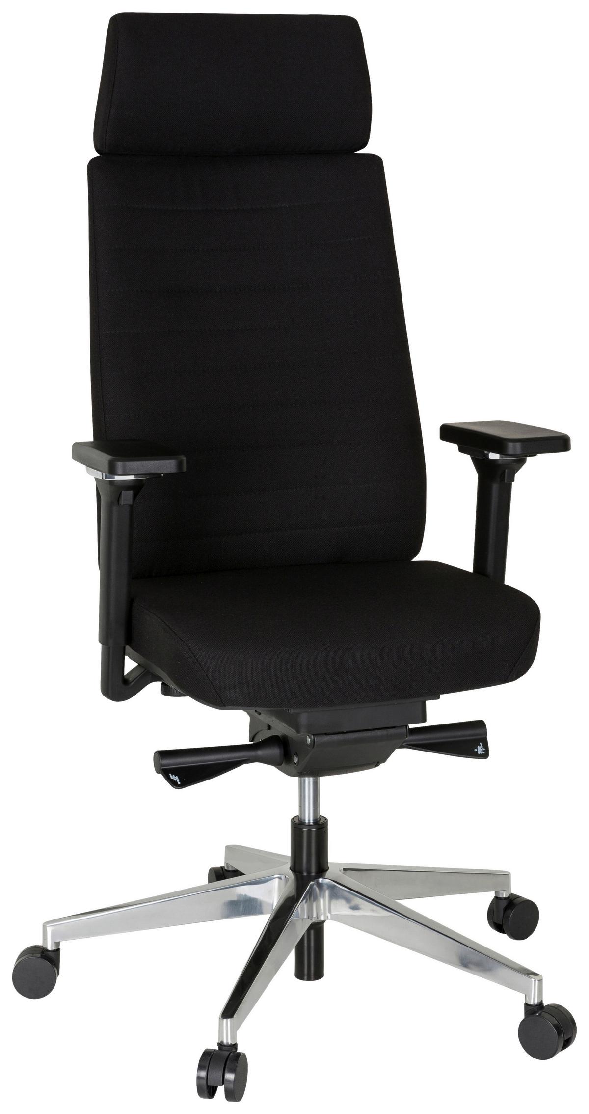 Pisarniški Stol Move-tec Pro 3d, Črna - črna/barve aluminija, Moderno, kovina/umetna masa (71/137/62cm) - MID.YOU
