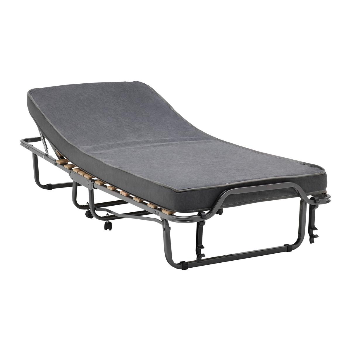 Klappbett Best Anthrazit ca. 80x195cm - Anthrazit, Konventionell, Metall (80/195cm) - Mömax