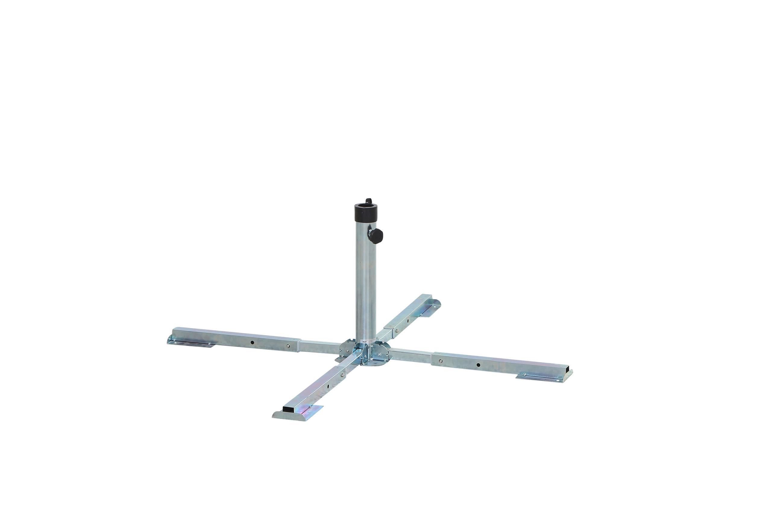 Sonnenschirmständer J01225 ca.49,5x39x39,5cm Silberfarben - Silberfarben, KONVENTIONELL, Metall (49,5/39/39,5cm) - Siena Garden