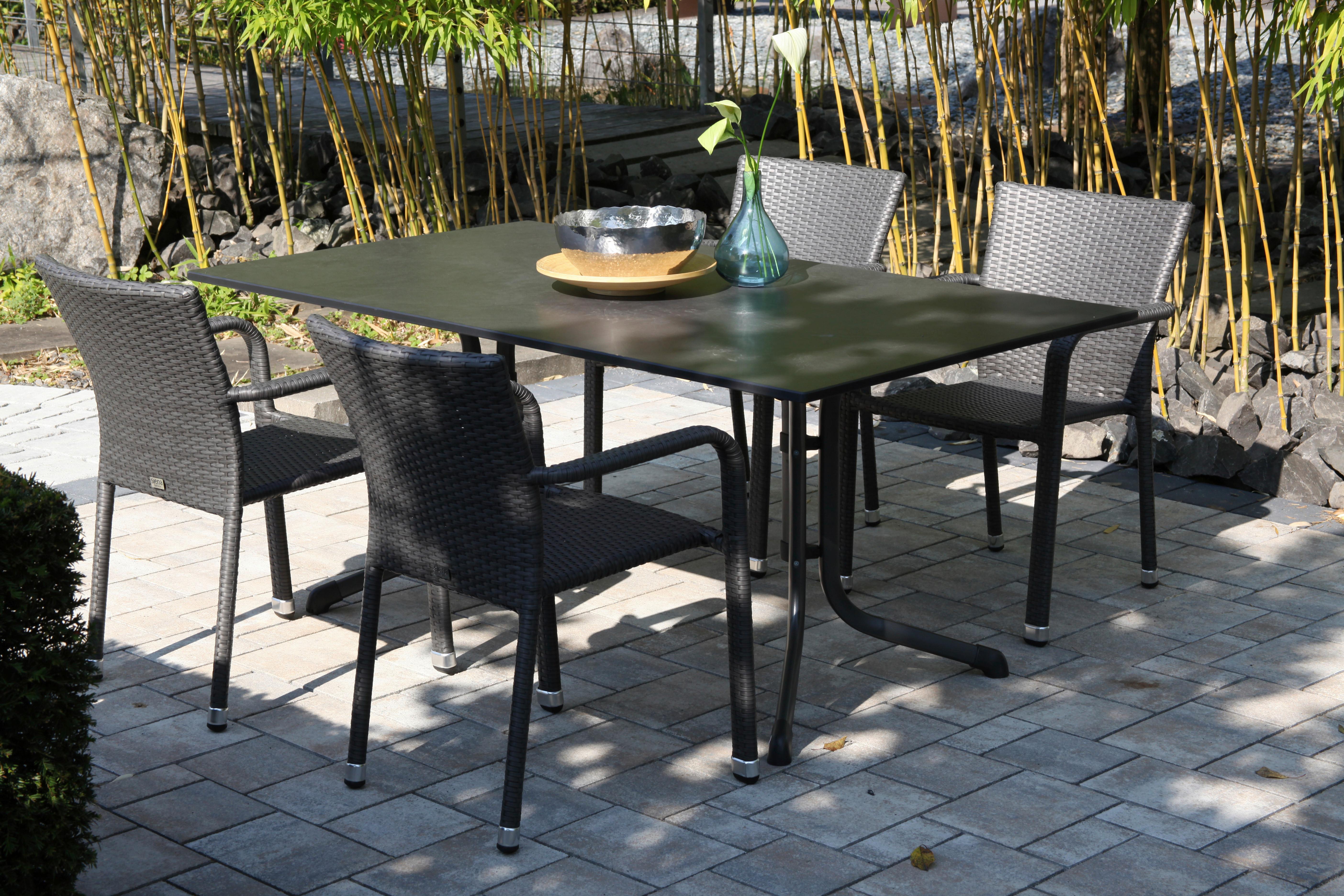 Stapelsessel Grau wetterfest - Grau, MODERN, Kunststoff/Metall (56/83/60cm) - Siena Garden