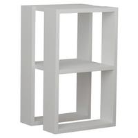 Nachttisch Lonie ca. 35x55x30 cm Weiß - Weiß, Design, Holzwerkstoff (34/55/30cm) - Livetastic