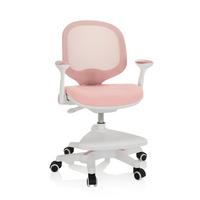 Jugenddrehstuhl Kid Ergo ca.56x89x52cm Rosa,Weiß - Rosa/Weiß, MODERN, Kunststoff/Textil (56/89/52cm) - MID.YOU