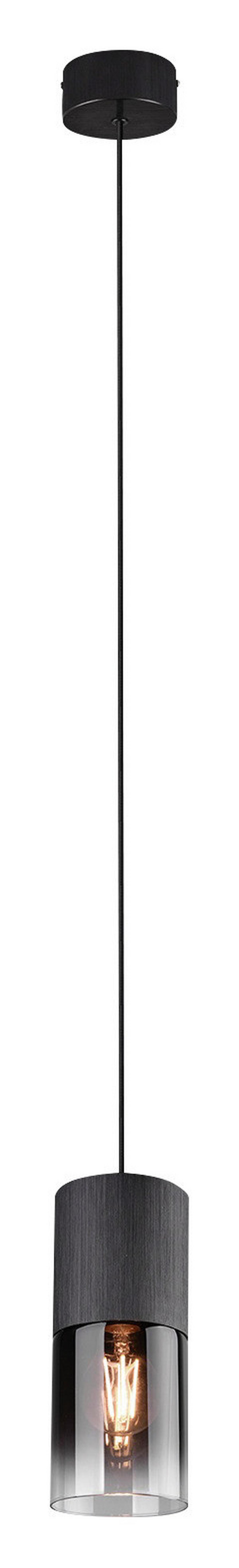 Hängeleuchte Robin in Schwarz max. 28 Watt - Schwarz, Design, Glas/Metall (10/10/23-150cm) - Trio Leuchten