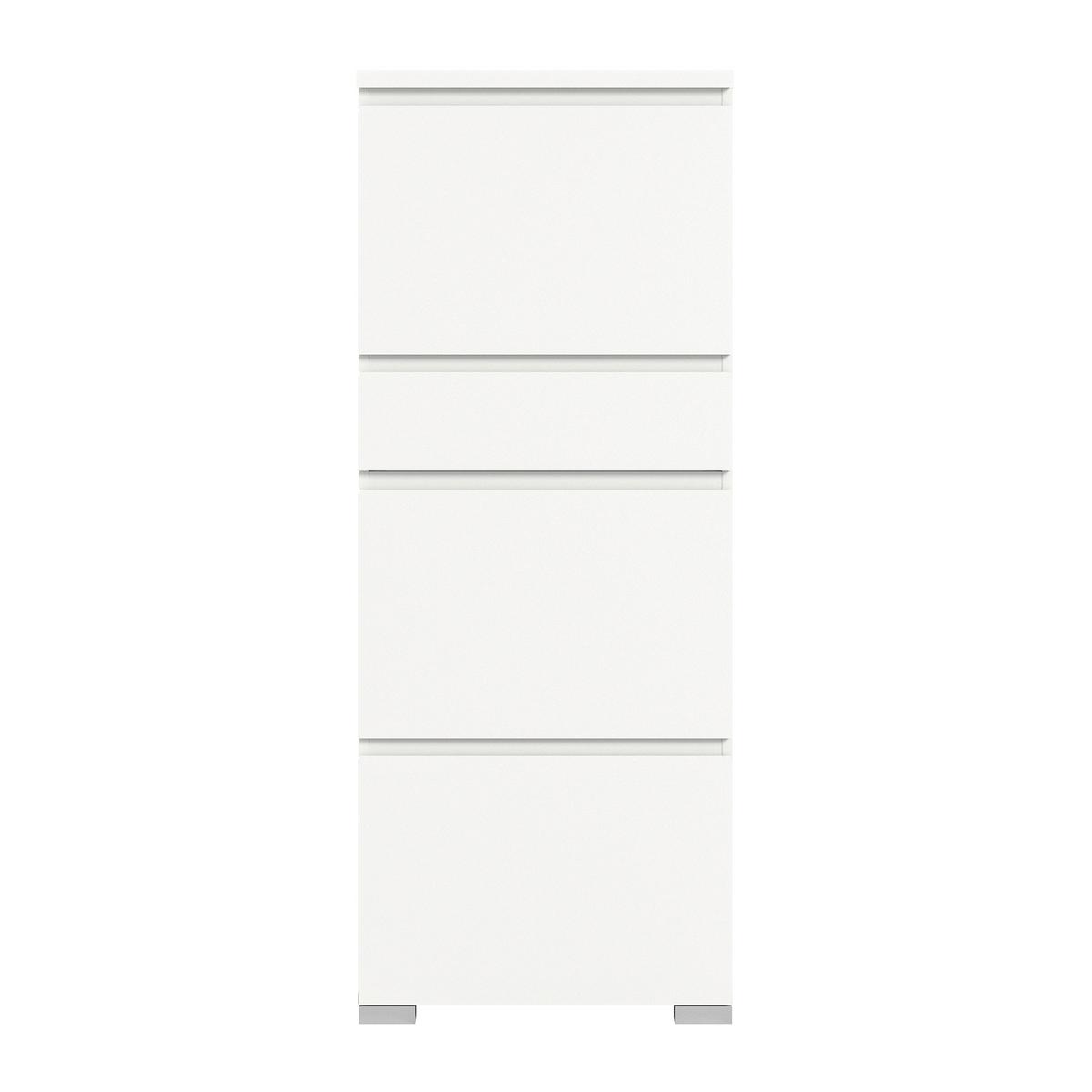 Ormarić Za Cipele Shoelove - bijela/srebrne boje, Moderno, drvni materijal (60/152/27cm) - Modern Living