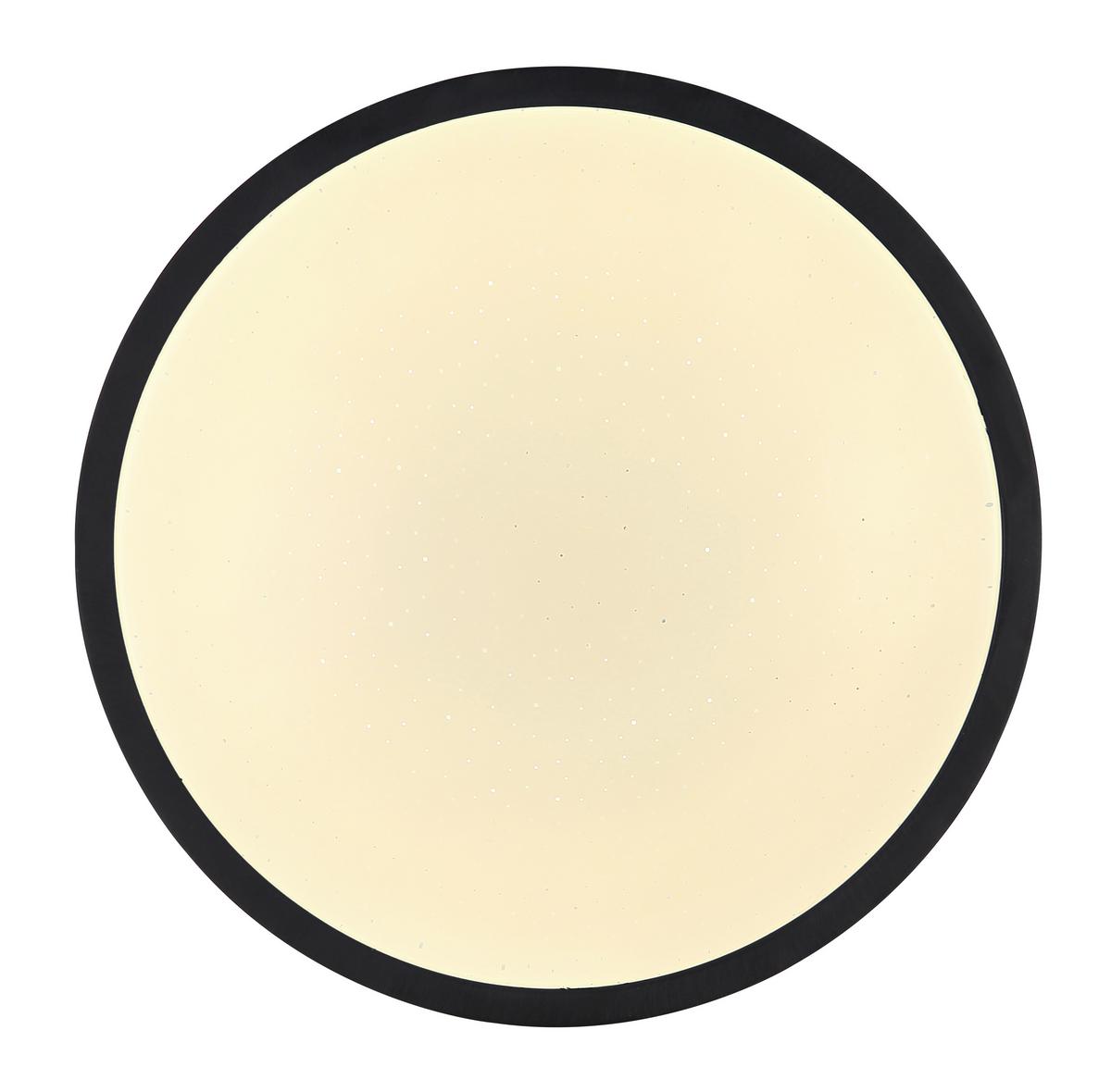 LAMPA SUFITOWA LED GREGORY - czarny/opal, Modern, tworzywo sztuczne/metal (30/9cm)
