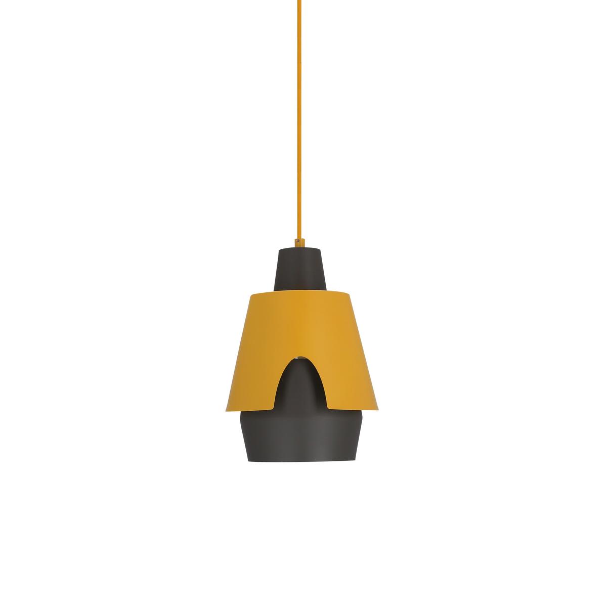 Viseća Svjetiljka Falun - siva/žuta, Design, metal (22/22/150cm)