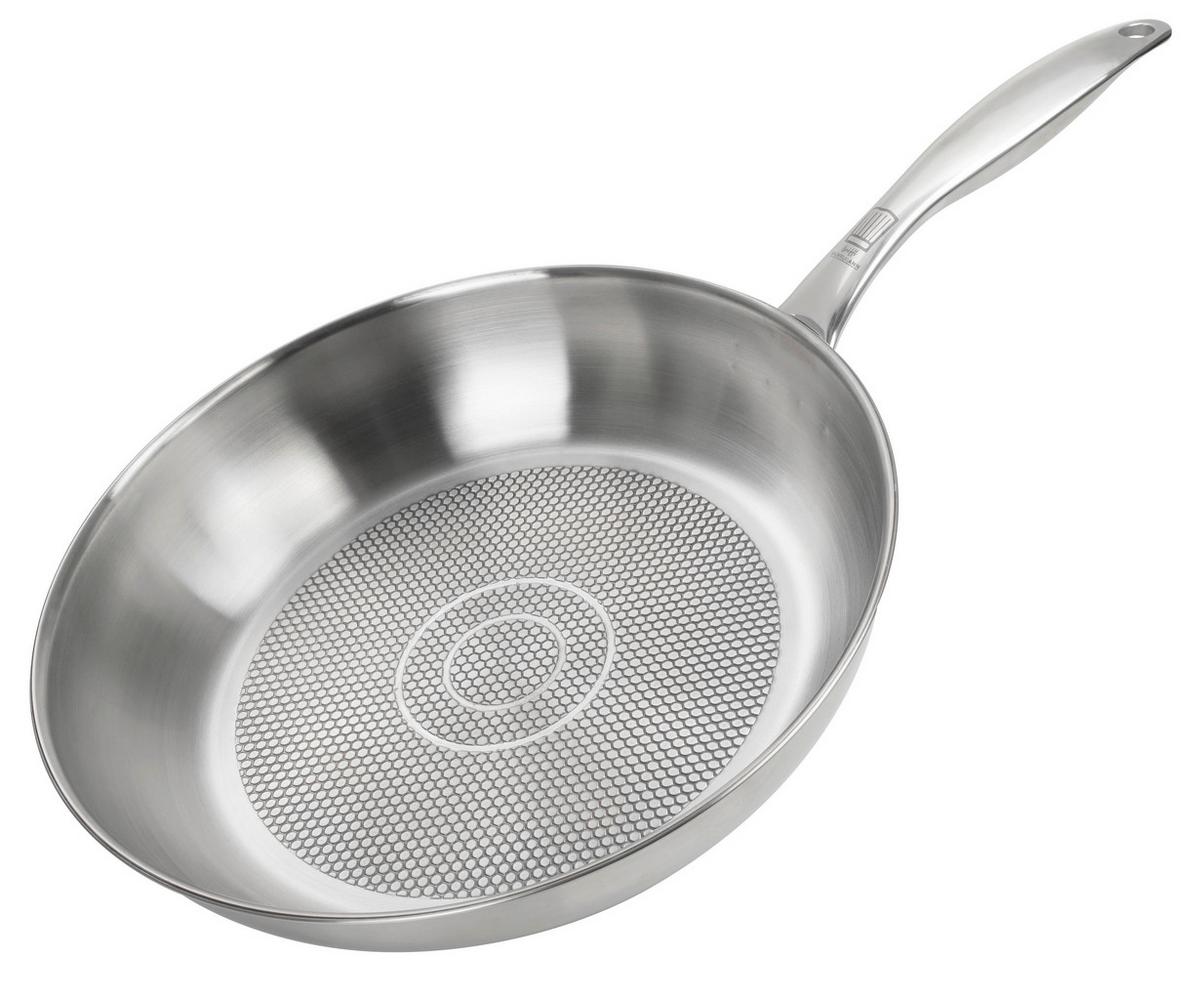 Tigaie pentru prăjit Munich - argintiu, Design, metal (28cm) - Chefkoch+Fackelmann