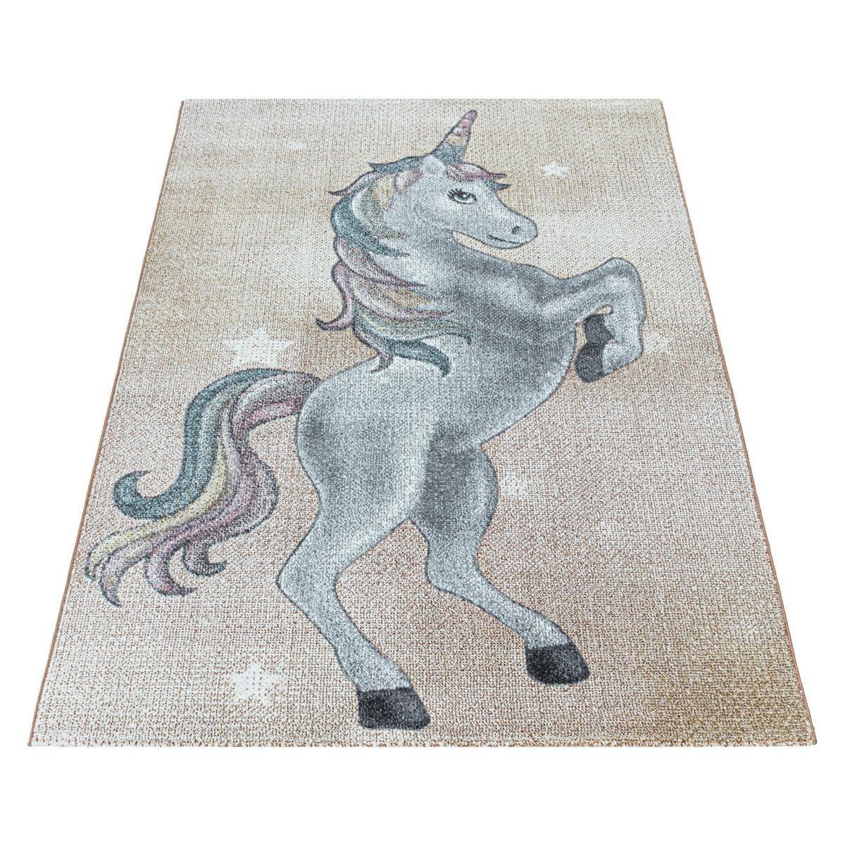 Dječji Tepih Funny  160/230cm - bijela/siva, Trend, tekstil (160/230cm)