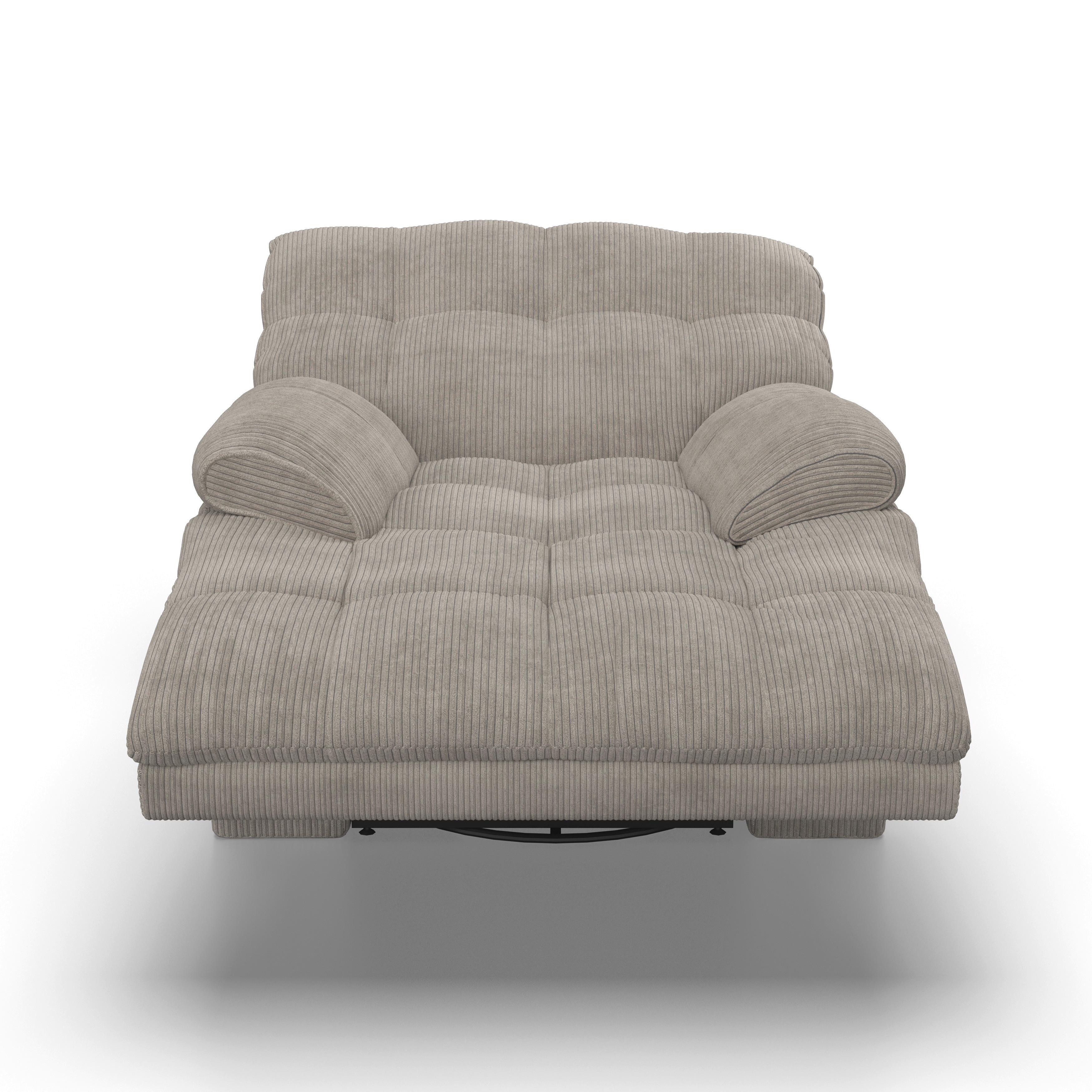RELAXFÅTÖLJ NATALIE - grå/svart, Modern, metall/trä (98/94/106cm) - Bessagi Home
