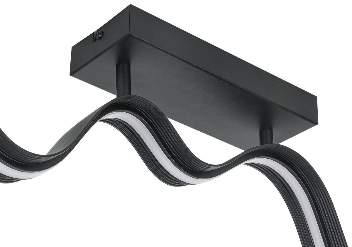LAMPA SUFITOWA BEATRIX - czarny, Trend, tworzywo sztuczne/metal (100/8/20,5cm) - Collett's Monde