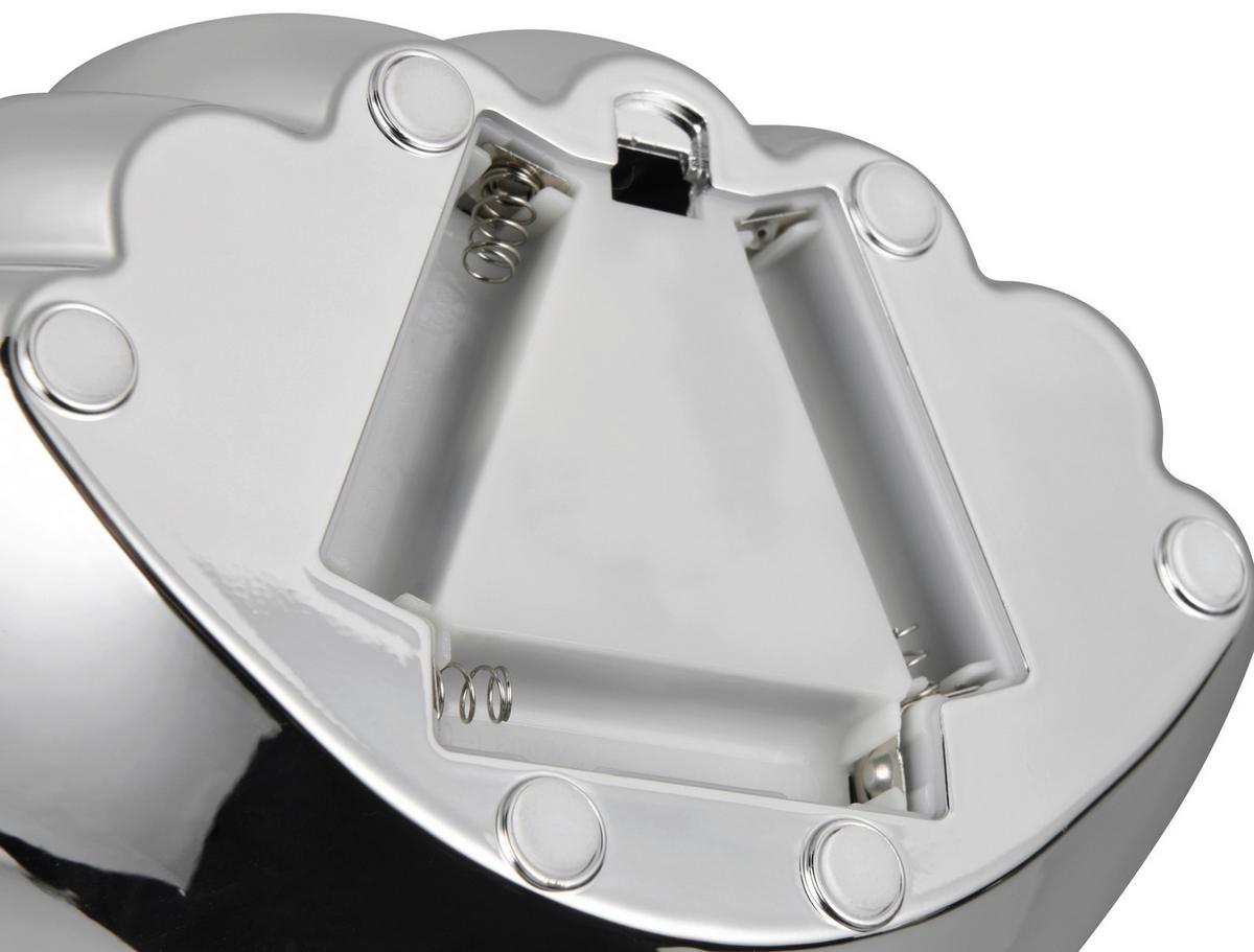 LED-Dekoleuchte Alfred Chromfarben max. 0,8 Watt - Chromfarben, Modern, Kunststoff (17,5/12,5/14,5cm) - Mömax