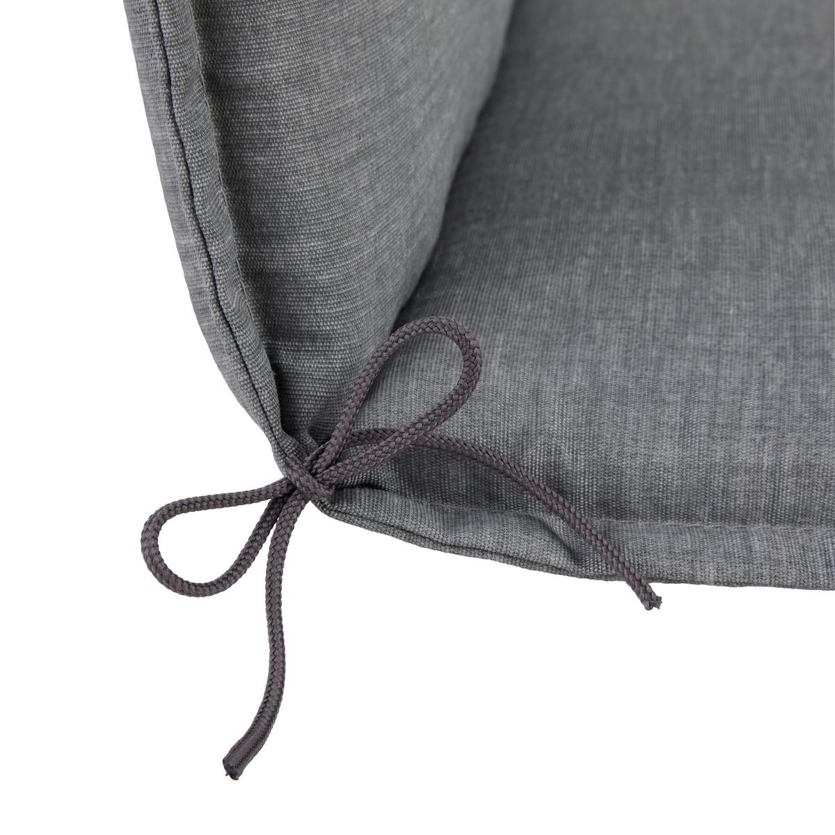 Sesselauflage Genf 2 Grau ca. 120x48x5cm - Grau, Basics, Textil (120/48/5cm) - Mömax